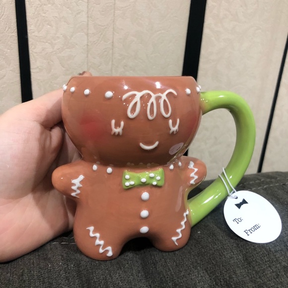 Sold NEW 2 adorable gingerbread mugs set price firm now - Picture 4 of 10